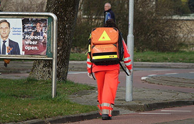 Grote brand op Bergstraat in Geffen