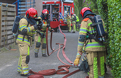 Zeer grote brand op Twistweg in Vredepeel