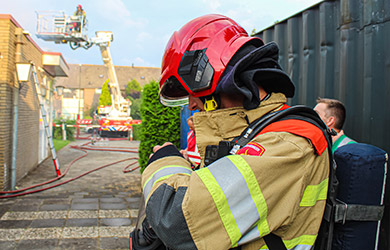 Brand op Zeeweg in Overveen